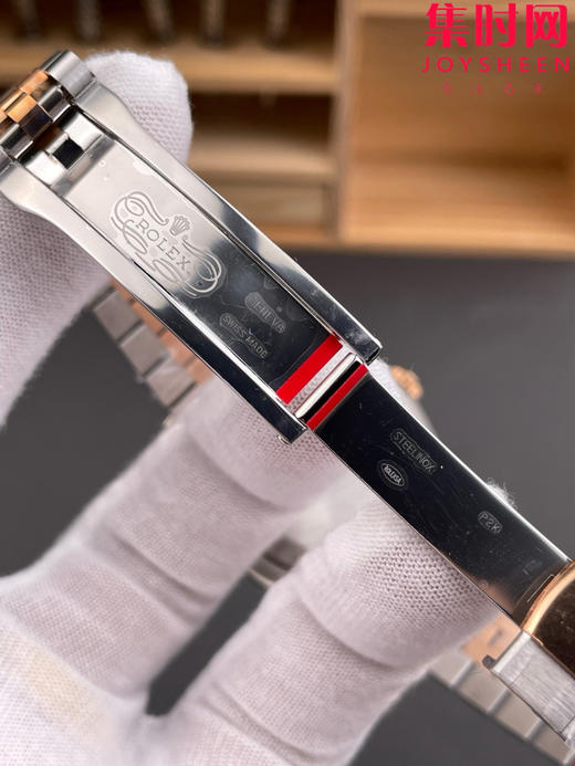 劳力士 VS日志36系列 间金款格子纹36mm 男士腕表 3235机 五珠带 表径36mm 小手腕福音 商品图6