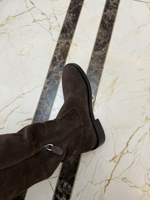 1118-8 SW 25爆款 皮带搭扣 侧拉链 机车风 骑士长靴 及膝靴 长筒靴 帅气跟脚 商品图5