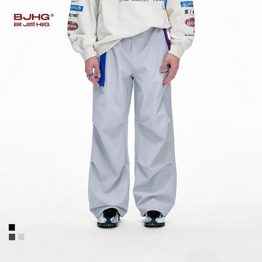 BJHG不计后果伞兵工装裤裤子男裤秋冬潮牌美式休闲裤直筒宽松长裤 商品图0