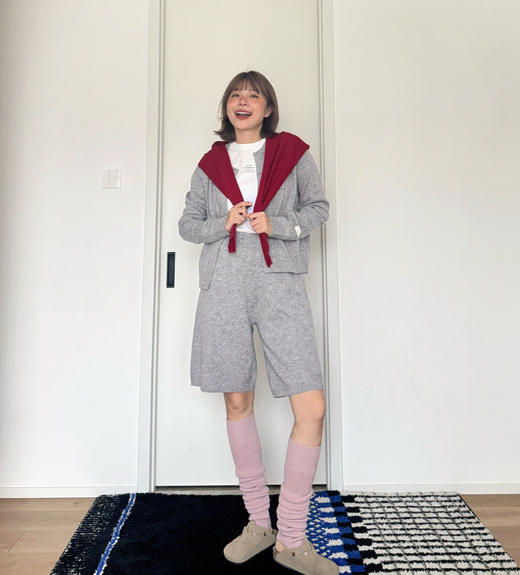 老米优品🎈3-5天发！【2条包邮】100% WOOL🐏《澳洲纯羊毛🍂针织三角围脖》高级感，层次感拉满！时髦精必入宝藏围巾~WJ251118A 商品图2