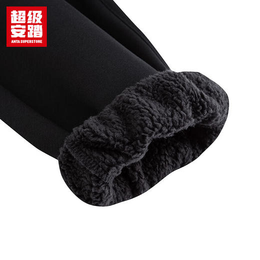 超级安踏加绒运动裤男裤秋冬针织保暖螺纹束脚卫裤长裤子男152548303U 商品图8