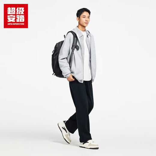 超级安踏男子加绒连帽外套秋冬保暖卫衣简约运动上衣152548716U 商品图8