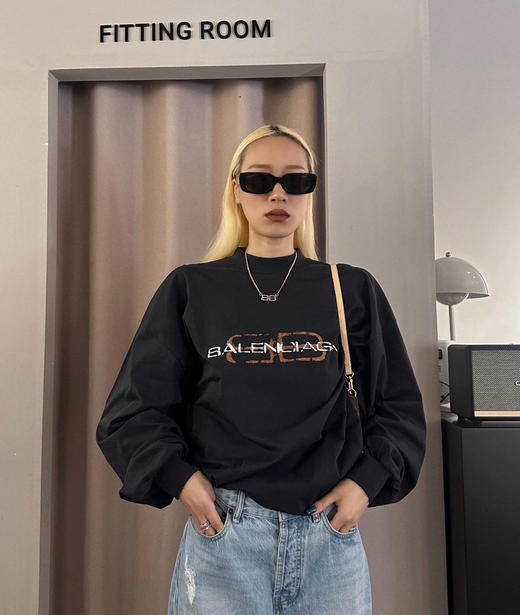 巴黎世家做旧长袖T恤11.17 商品图1