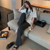 宽条纹超柔慵懒布制裤-纪念日百货门店同款167046537 商品缩略图0