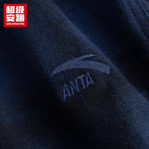 超级安踏男子全棉格纹衬衫秋冬新款长袖衫复古外套上衣152548103U 商品图5