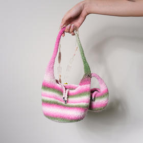 订购7周到｜PARTY-粉色 壶铃子母ruarua包组合（含三件）［印尼设计师］