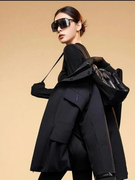 重磅源厂！黑金飞天鹅绒！【何超莲/杨幂同款】高*梵4.0七分风衣冲锋服 商品图5