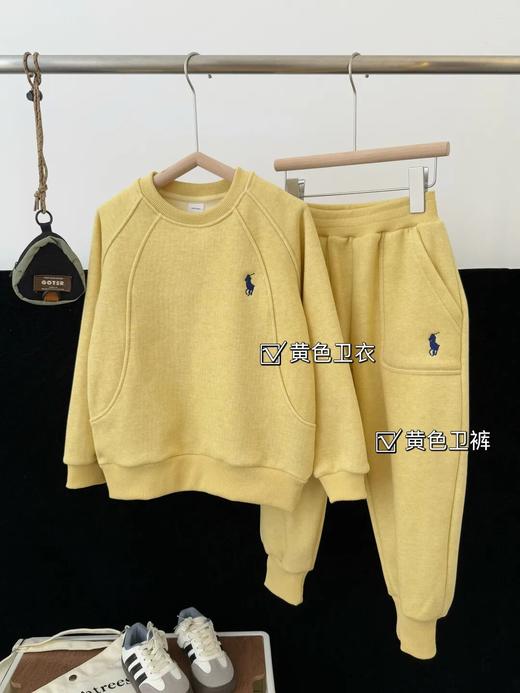 拉夫| L@小马 奥利绒暖绒系列 插肩暖绒套装小马刺绣卫衣卫裤 商品图5