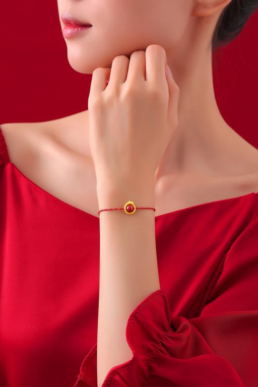 「来财马」足金朱砂手绳 马年必备吉祥款 时尚百搭 商品图2