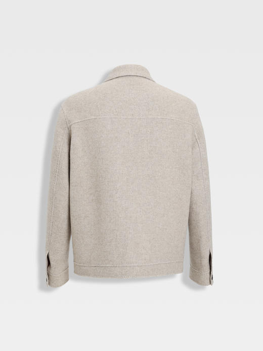 callisto卡其羊毛羊绒外套 商品图1