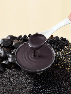 【1500积分+0.1元+】九华山黄精五黑粉 黑芝麻 黑豆 黑米 黑枸杞 黑桑葚 高钙膳食纤维 早餐营养代餐  4条/份