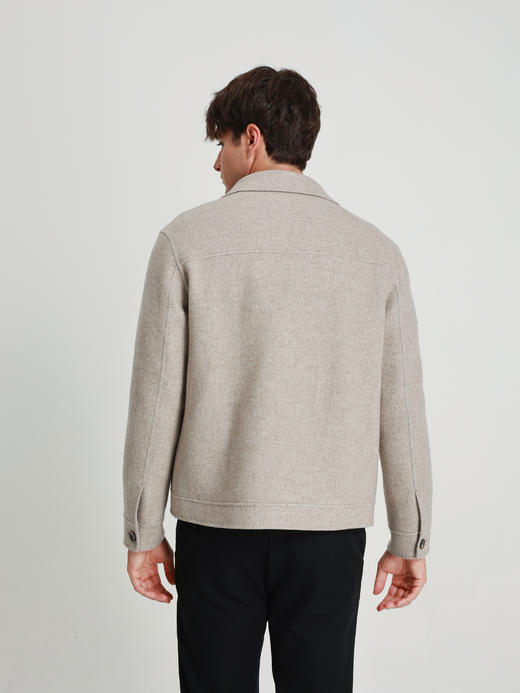 callisto卡其羊毛羊绒外套 商品图4