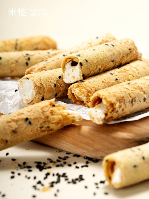 这个蛋卷有“心”了💞一半奶香🥛一半蛋香🥚 的【米惦口红牛轧蛋卷】轻轻一掰就是绵密拉丝😝😝视觉味觉双冲击🌀🌀纯手作用料扎实👐一口“咔呲咔呲” 商品图3