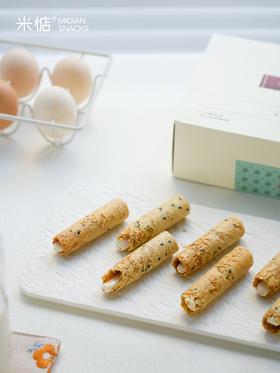 这个蛋卷有“心”了💞一半奶香🥛一半蛋香🥚 的【米惦口红牛轧蛋卷】轻轻一掰就是绵密拉丝😝😝视觉味觉双冲击🌀🌀纯手作用料扎实👐一口“咔呲咔呲”