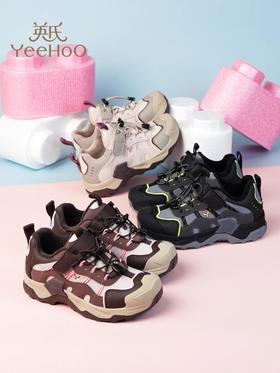 【英氏YeeHo0童鞋冬季魔术贴猪鼻扣运动鞋YHYLF2541802】英氏运动鞋的设计紧跟潮流，如冬季加绒款采用独特的设计线条，流畅又动感，还有撞色拼接等设计，能轻松打造出潮娃造型。