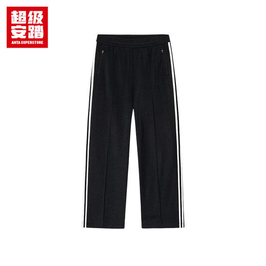 超级安踏运动长裤女裤秋季复古双条纹宽松阔腿裤休闲长裤子女162538314U 商品图2