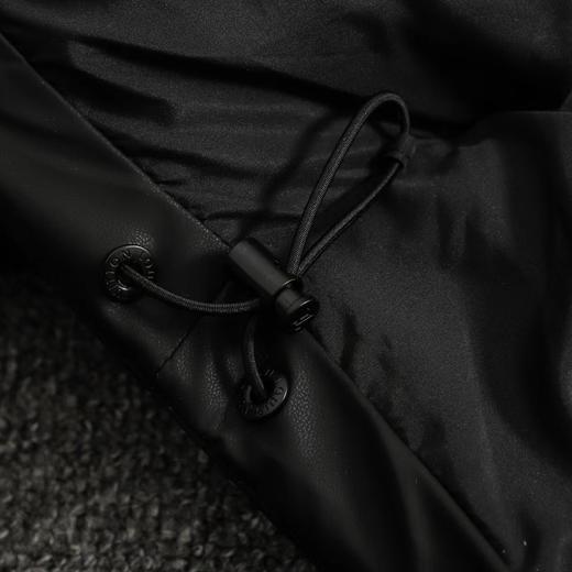 D111936压花老花皮质拼接立领羽绒服夹克外套 商品图11