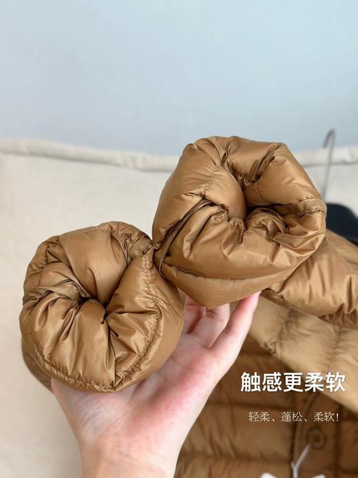 【多妈团购 鸭伯伯·轻盈无领夹克羽绒服AB866】90白鸭绒填充，轻柔、蓬松、柔软!!!比毛衣更保暖、轻盈!内搭保暖，外穿时尚-汉羽 商品图14