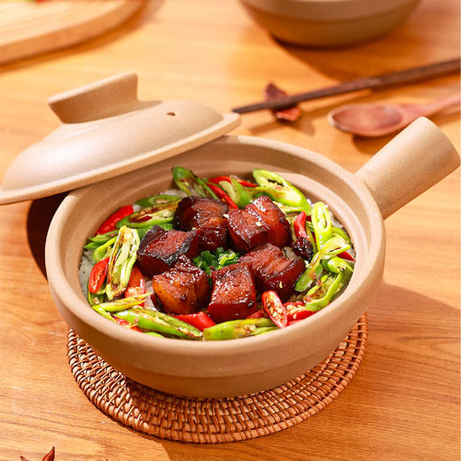 【原陶单把锅】陶煲王无釉原陶单把砂锅煲仔饭专用沙锅家用干烧不裂耐高温砂锅正品 商品图3