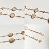 D111919老花白贝母Monogram四叶草造型四花手链 商品缩略图5