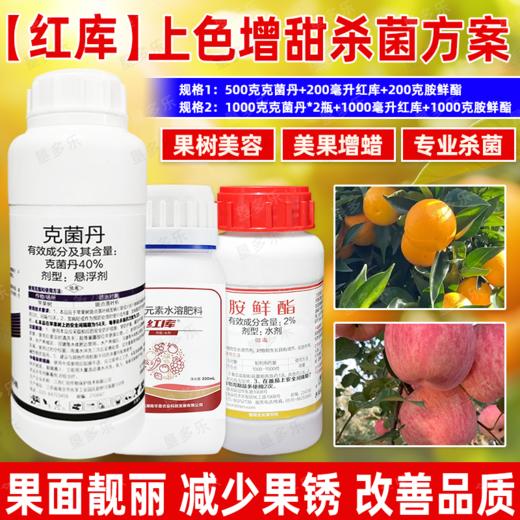 红库上色增甜亮果杀菌方案克菌丹胺鲜酯红库转色增甜正牌杀菌剂 商品图0