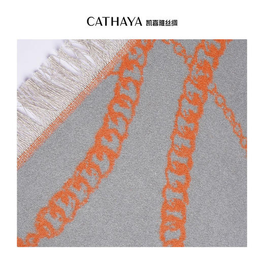 凯喜雅加宽真丝拉绒披肩 商品图2