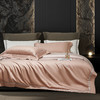 千帧彩四件套 -圣罗保（肉粉）100%新疆长绒棉100支双股贡缎工艺 商品缩略图0