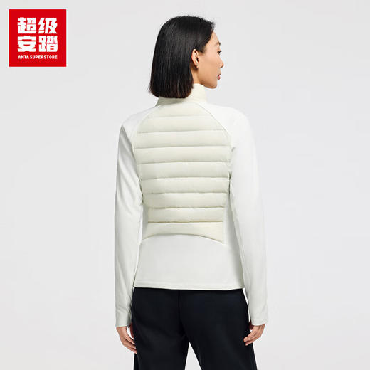 超级安踏羽绒拼接运动外套女士秋冬防泼水鸭绒保暖夹克外套女162546616U 商品图2