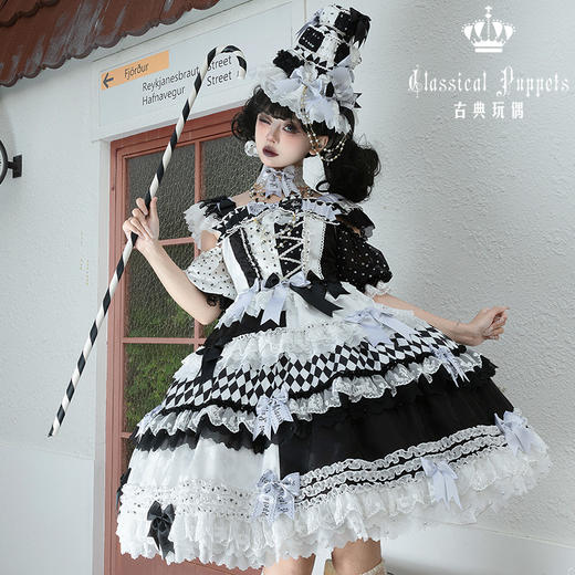 【全款预售】安东尼蛋糕日常OP 小丑少女组 古典玩偶 Lolita【2026年8月31日起发货】 商品图2