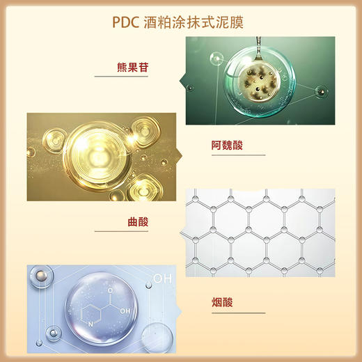 PDC酒粕面膜涂抹式泥膜美白提亮肤色改善暗沉 170g【BS】 商品图3