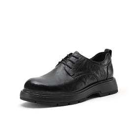 【云粉节】BF楼Bata正装皮鞋男2025冬款牛皮纹理通勤商务皮鞋92H01DM5   吊牌价1259活动价699