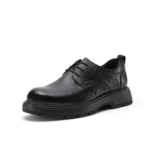 【云粉节】BF楼Bata正装皮鞋男2025冬款牛皮纹理通勤商务皮鞋92H01DM5   吊牌价1259活动价699 商品图0