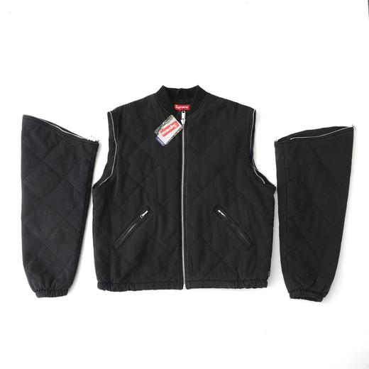 D111941可拆卸拉链袖子飞行夹克马甲二合棉服外套 商品图3