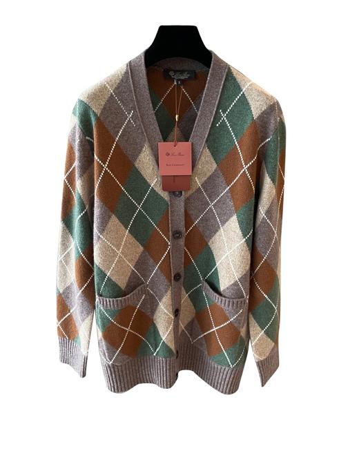 女款菱格V领针织开衫毛衣zo015 商品图0