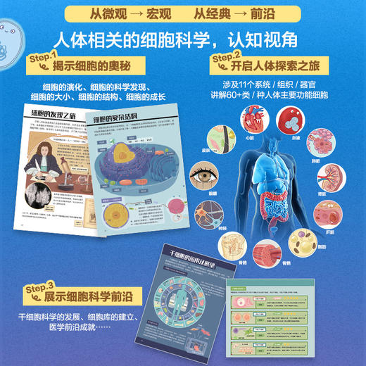 身体运转的秘密 人体细胞科学小百科 科学家带你了解不可思议的人体不可思议的人体 商品图1