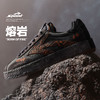 马登美式火山熔岩厚底板鞋黑色低帮爆裂纹潮流水晶底增高休闲鞋男 商品缩略图0