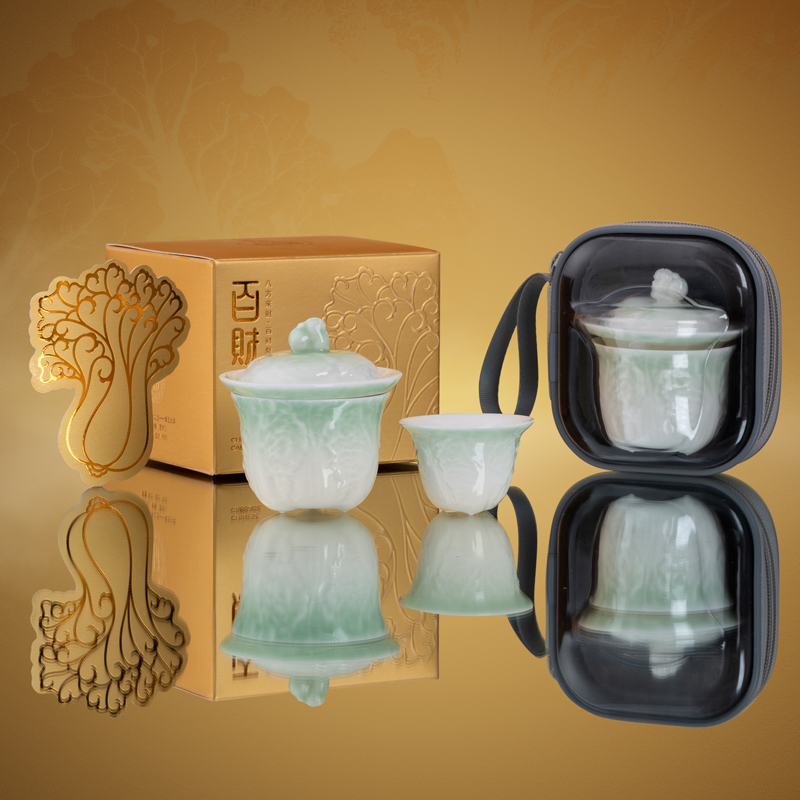 【百财快客】马上发财旅行茶具