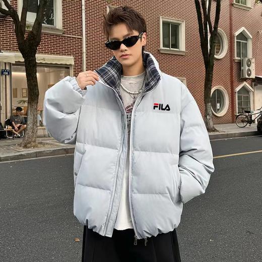 D111928冬季新款男女同款立领休闲百搭羽绒棉服 商品图0