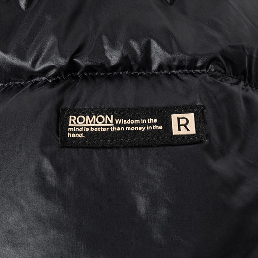 心选丨罗蒙2025冬季新款男女同款黑金羽绒服 商品图8