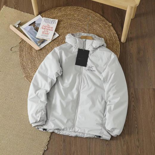 D111940户外耐磨轻量防水防风保暖男女情侣款连帽夹克棉服外套 商品图6