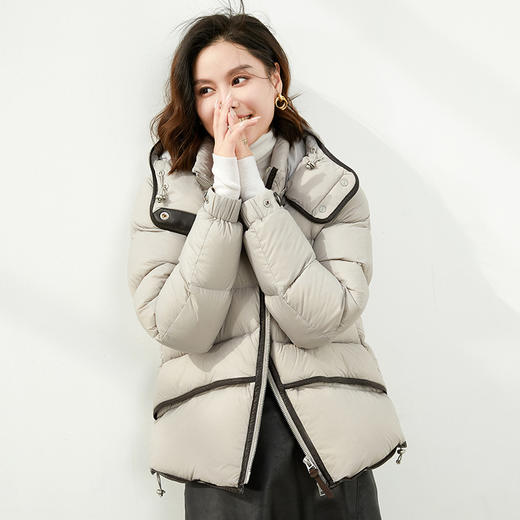 2025冬季90白鸭绒羽绒服超厚抗寒韩版小个子东北外套 商品图0