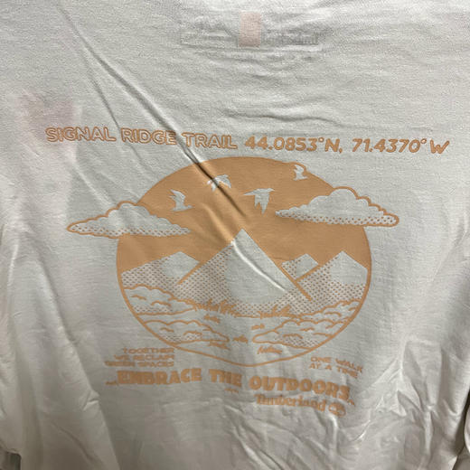 Timberland/添柏岚 男士春秋印花百搭透气休闲圆领长袖T恤 商品图3