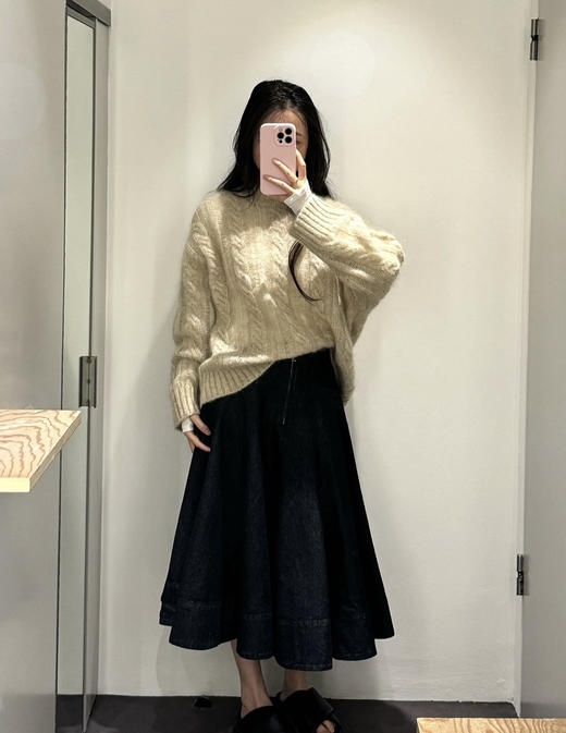 Cos女士羊毛绞花针织毛衣111902 商品图7