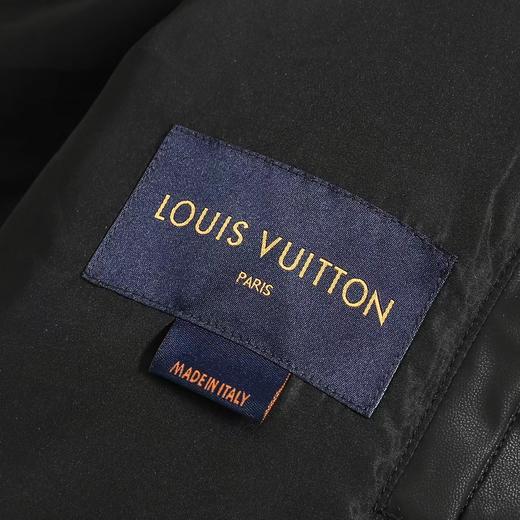 D111936压花老花皮质拼接立领羽绒服夹克外套 商品图9