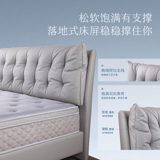 AF8803真皮床架 商品图1