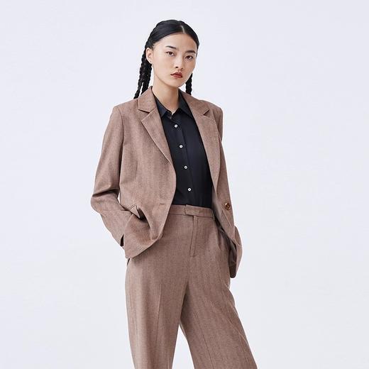 人字纹羊绒女西服  SJF93W364A 商品图1