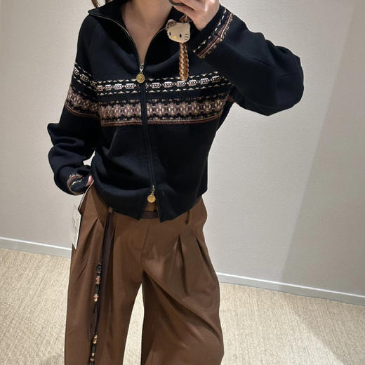 纯原 deepmos*s费尔岛提花羊毛针织开衫111909 商品图5