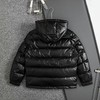 D111934胸前拉链设计25年秋冬黑杏拼色白鸭绒羽绒服 商品缩略图7