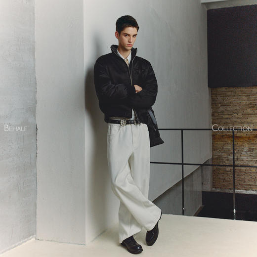 714street高端线 BEHALF 天丝缎面 磁吸纽扣 3M新雪丽 bomber棉服 商品图3