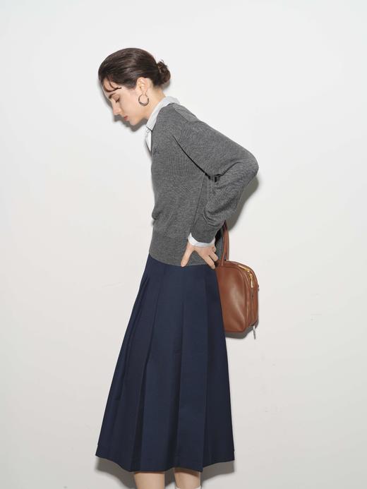 【商场同款】伊芙丽春秋针梭拼毛衣1G2233691 商品图2